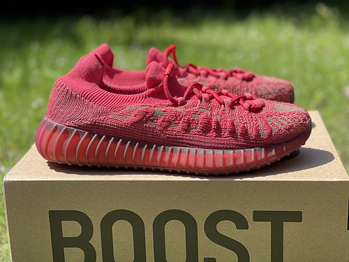 adidas Yeezy 350 V2 CMPCT _Slate Red_ wine red color scheme_ the item number_ GW6945_ full code shipment 36--46-35baa392